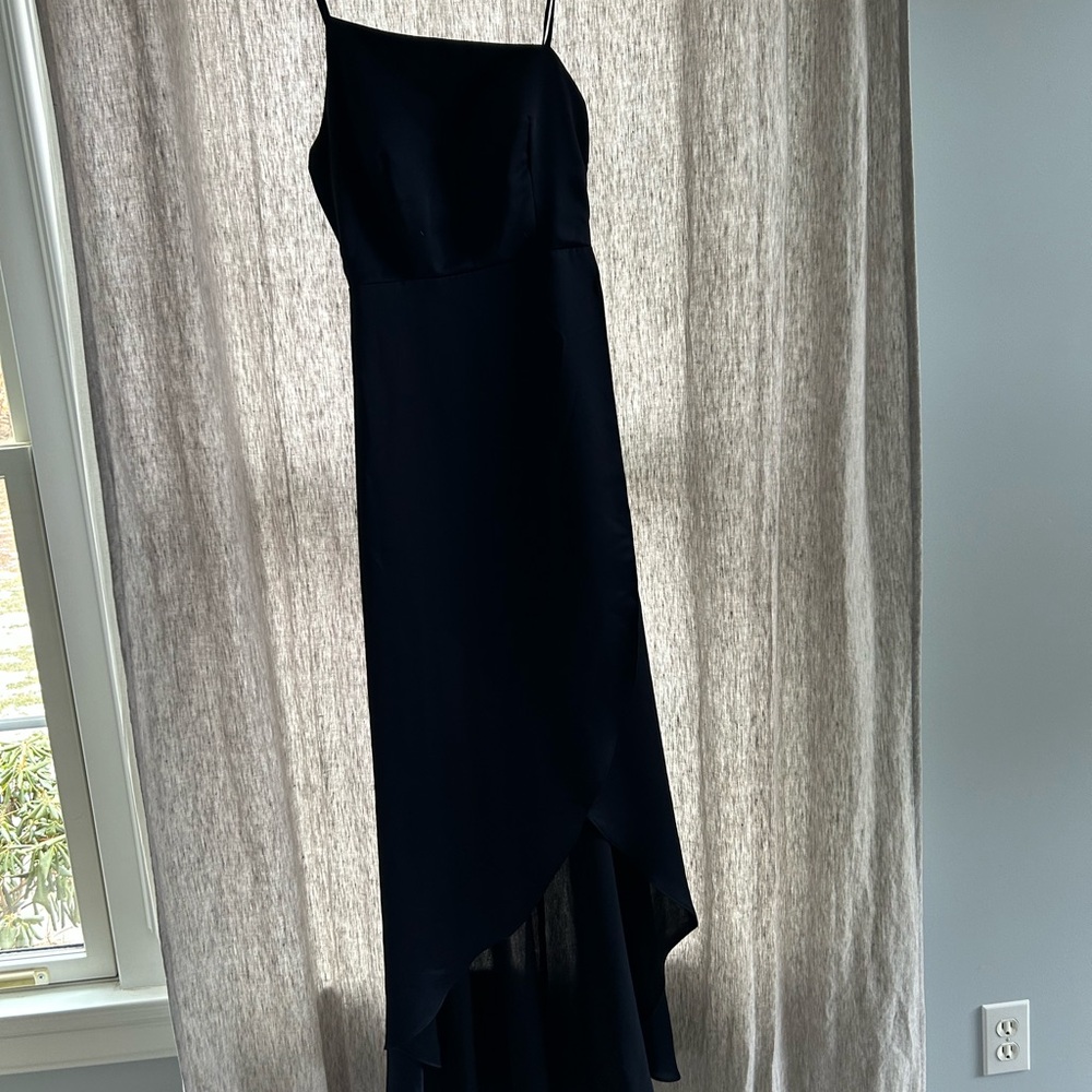 NWT LULUS NAVY MAXI DRESS SMALL